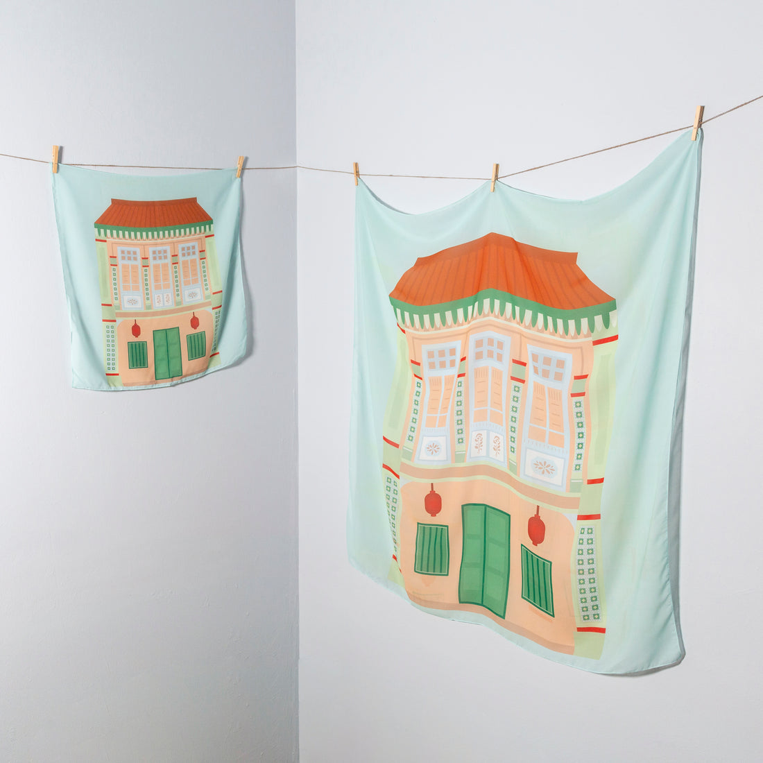 Pink Shophouse Scarf