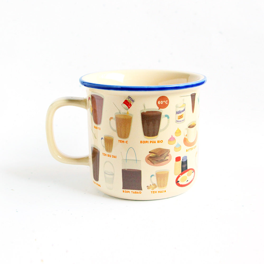 Kopi and Teh Ceramic Mug